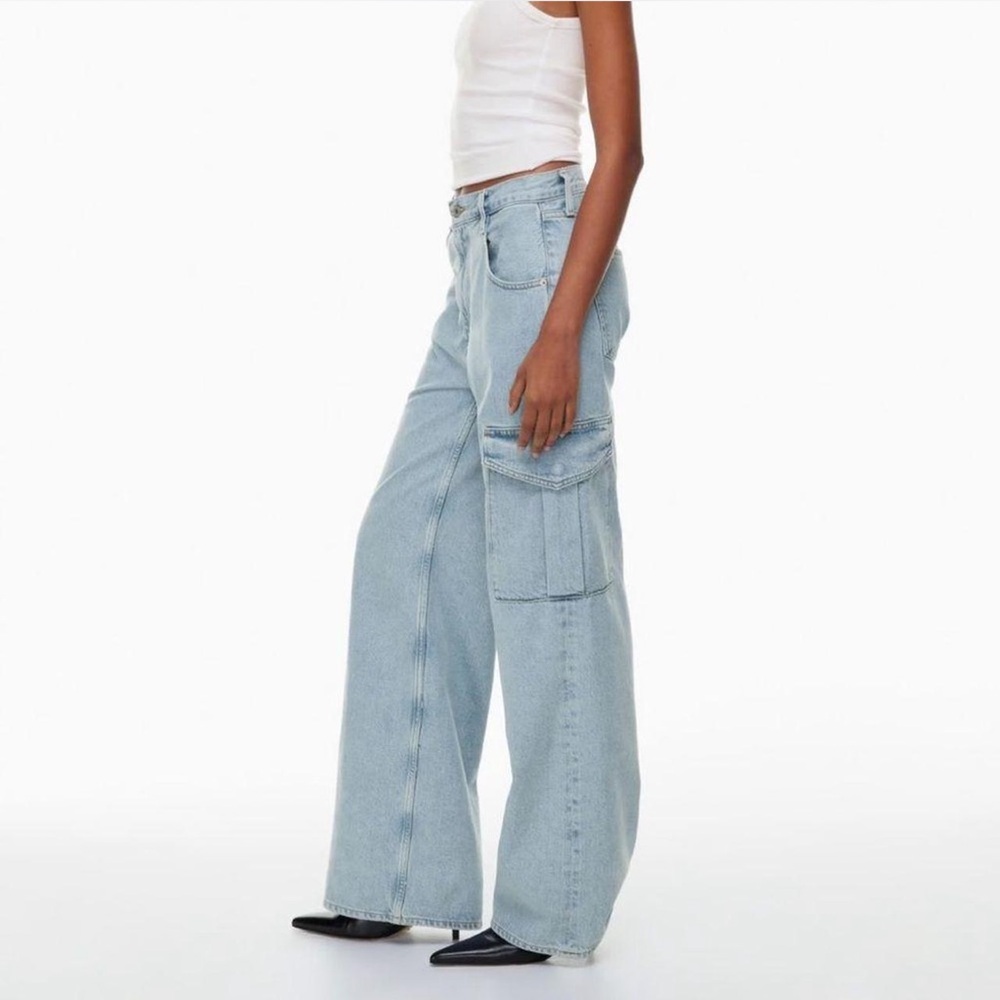Agolde Minka Light Blue Women's Cargo Jeans 24